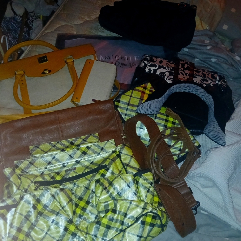 Miche Prima and Laptop Bag 9 piece Mega Bundle!! (w/ Base Bag and 3 shells)
